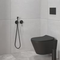 Смеситель встроенный с гигиеническим душем с защитой от ожогов Timo Saona 2339/03SM черный