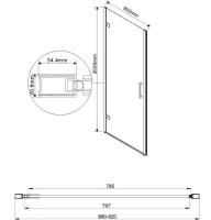 Пристенный профиль Flex VPW-1FB, черный, , шт Vincea