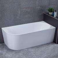 Ванна акриловая угловая слив-перелив в комплекте VBT-402-1700R 1700х800х580 белый Vincea