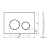 Кнопка смыва Veconi  Round Design 150х220х13 VFRD004BLG VECONI