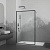 Душевая перегородка RGW WA-012B 100*200 35101210-84 профиль Чёрный стекло Прозрачное(Принт) 8 мм RGW
