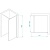 Перегородка для душа RGW WA-002W  60*195 35100206-15 профиль Белый стекло Прозрачное 6 мм RGW